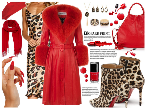 Red and Leopard Print