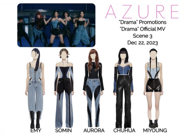 AZURE(하늘빛) "Drama" Official MV Outfit #3