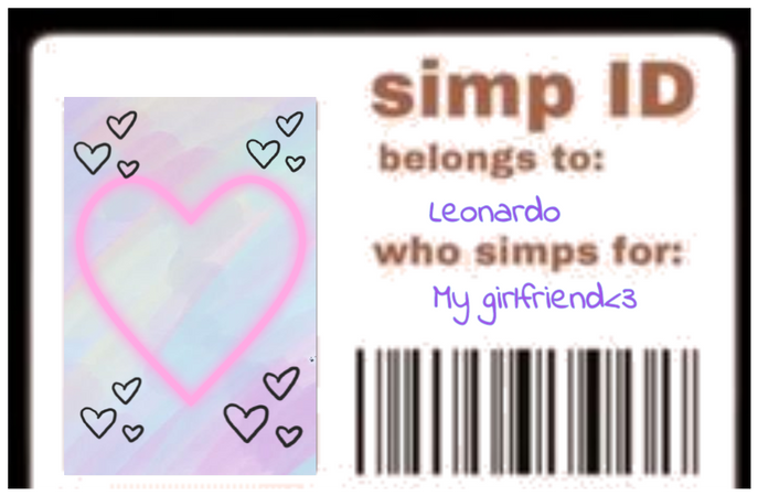 I'm a simp for my girlfriend<3