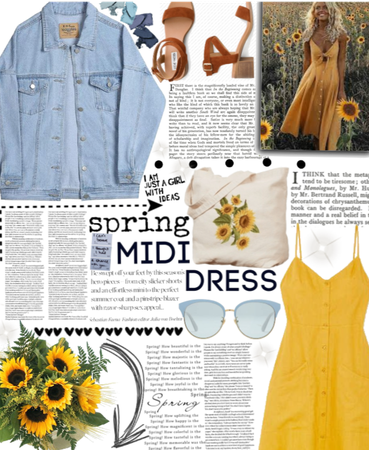Yellow Midi Dress.