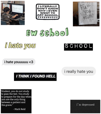 Fuck u school and fuck math 🙃👌