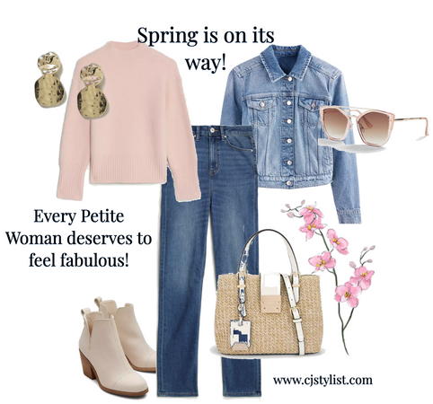 spring outfit for petite women