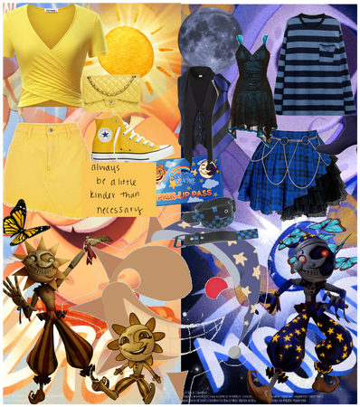 Sun and moon outfits
