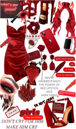 bloody red aesthetic