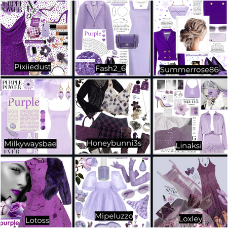 Shades of purple highlights
