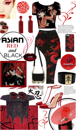 Asia: Red & Black