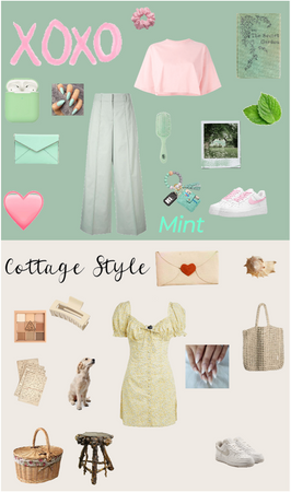mint & beige | cottage core