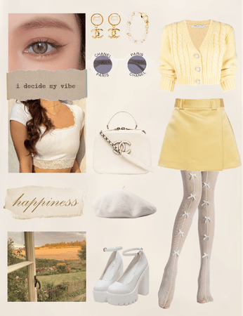 yellow glam outfit