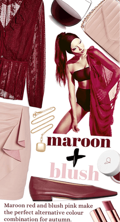 Maroon + Blush