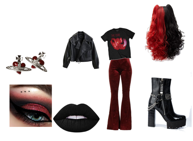 Edgy kpop outfit