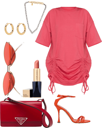 red oufit