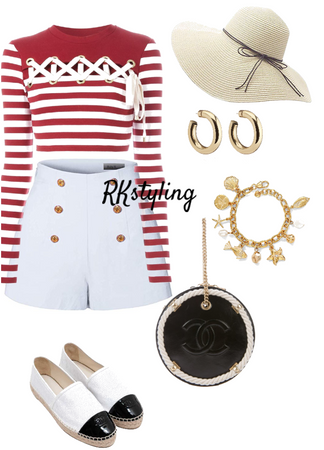 Nautical-inspired outfit