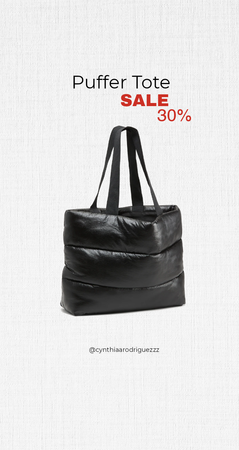 PUFFER TOTE FOR WOMEN ON SALE