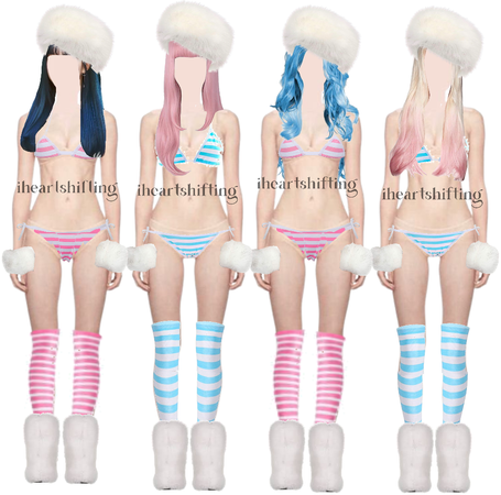 high Cute Sexy Anime Lingerie Bra and Panty Set with Stripe High Stockings Lolita  Cosplay Micro Bikini Underwear Suit Kawaii for Women (Pink(mini)+stripe  high socks) : Clothing, Shoes & Jewelry