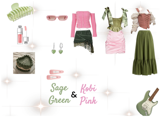 Sage Green & Kobi Pink