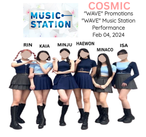 Cosmic (우주) 'WAVE' Music Station Stage