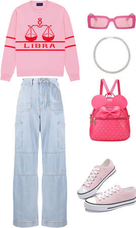 Pink fit with Libra sweater