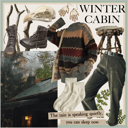 warm winter cabin 🌲🧺🌿🪵 | dendrophile