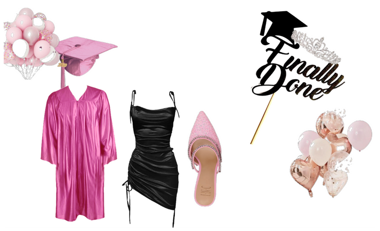graduation pink outfit