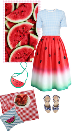 Watermelon and Plaid