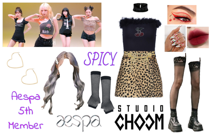 Aespa 5th Member - SPICY Studio Choom Outfit