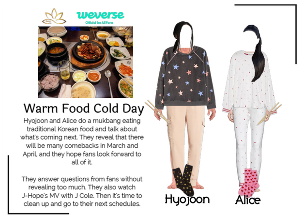 Weverse Live | Warm Food Cold Day Hyojoon & Alice