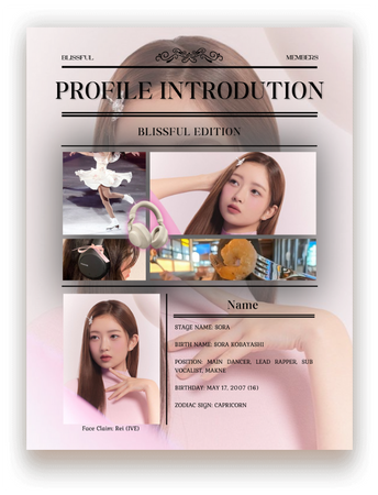 BLISSFUL | Sora Profile Introduction
