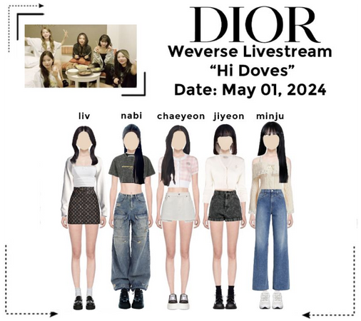 Dior weverse livestream:  “Hi Doves”