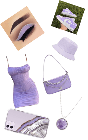light purple outfit