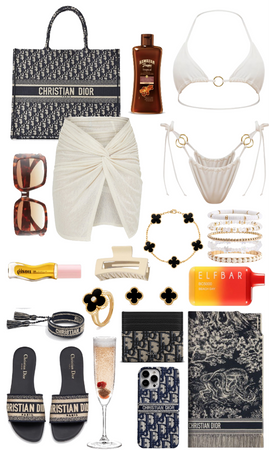 Dior Beach Outfit, Rich Classy Girl