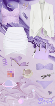 purple and white