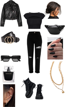 blach outfit cool