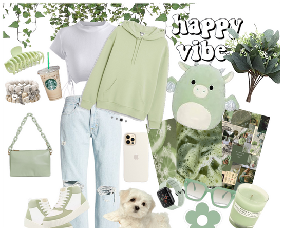 A sage green outfit!