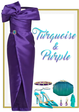 Turquoise & Purple