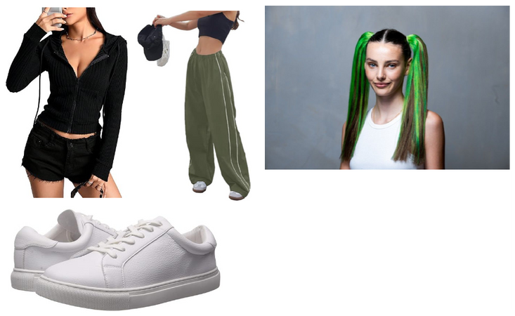 Track Pants and Cropped Hoodie