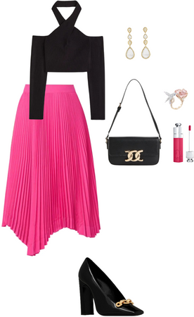hot pink skirt