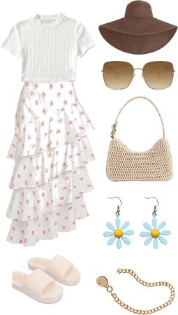 Summer with Maxi Skirt