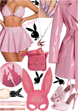 pink leathers bunny 🐰 xox