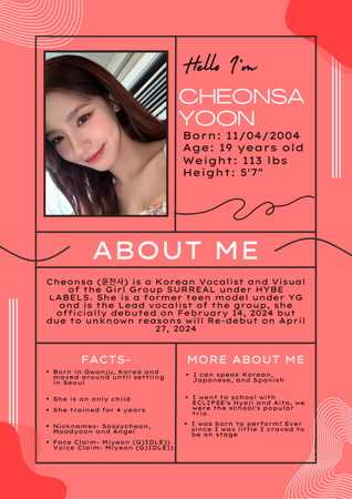 SURREAL Members Introductions- Cheonsa
