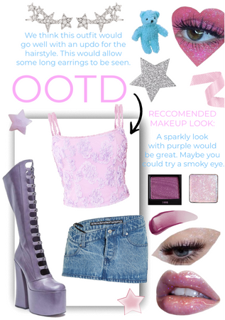 OOTD | Purple Glossy Fit