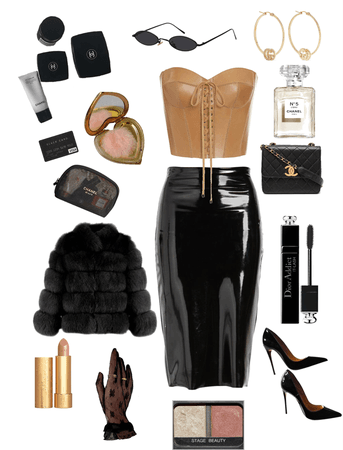 leather skirt