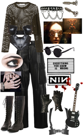 closer - nine inch nails ; outfit inspo