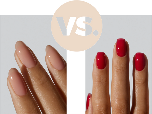 nail polish: nylon vs pomegranate