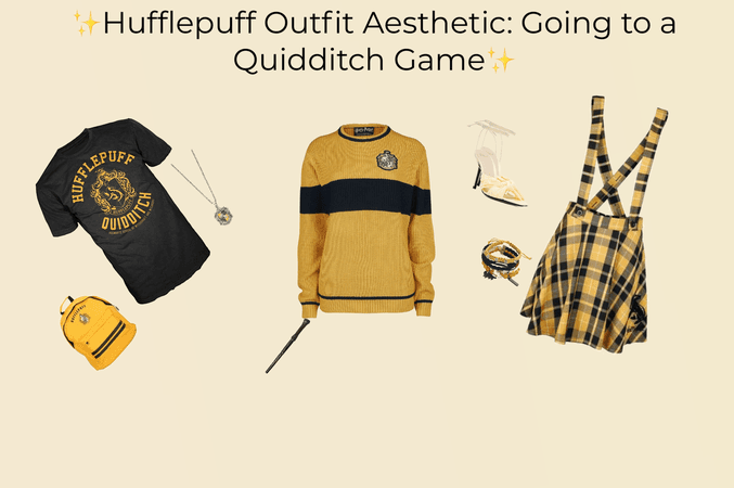 Hufflepuff Outfit Aesthetic: Going to a Quidditch Game