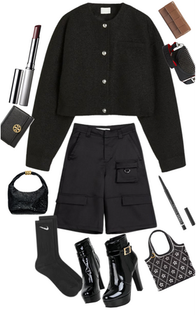 80s black ⚫⚫⚫ outfit