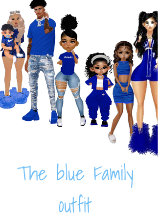 blue family outfit