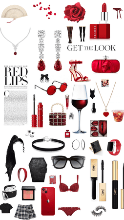 Black and Red Vacation Yacht Outfit