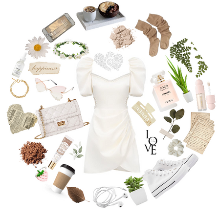 White dress 👀🤍👗|🙈✨🍃|