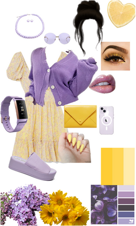 lavender & yellow 💜