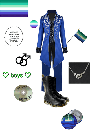 outfits inspired by my pride flags part 1, Gay (Vincian)